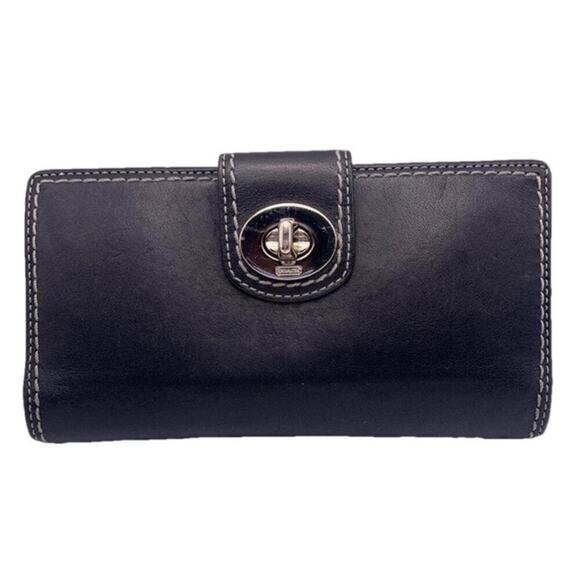 COACH Black Turnlock Wallet - Picture 1 of 11